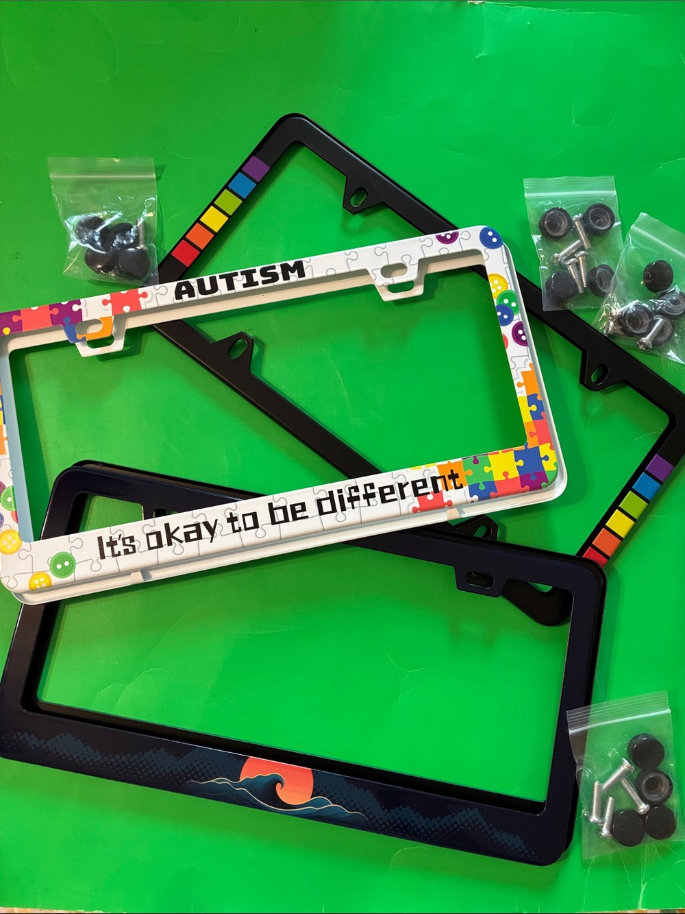 LICENSE PLATES FRAMES/COVERS ( set of 2) - choose a set